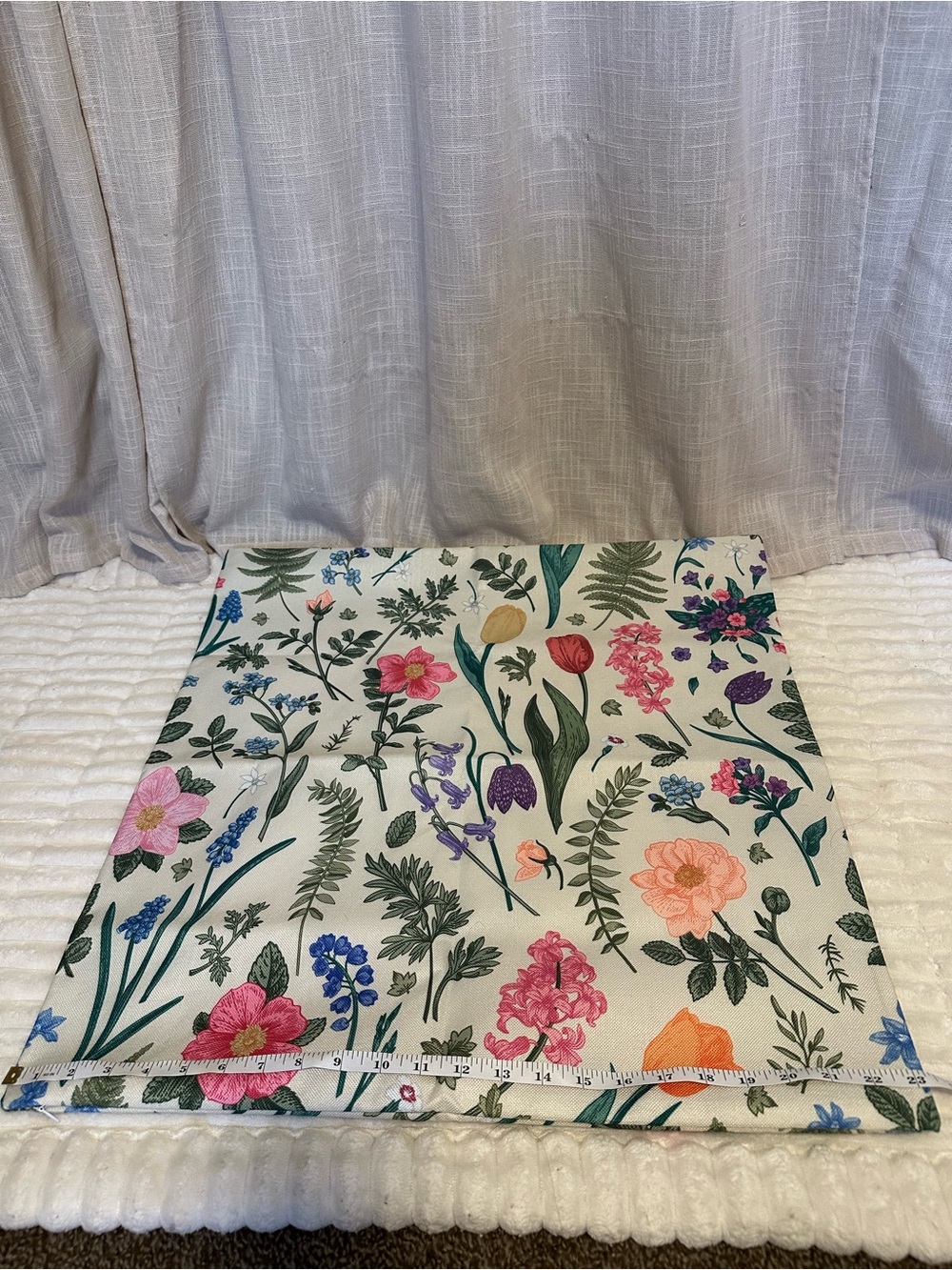 Spring Floral Pillow Covers 24x24 Inch - Picture 2 of 6